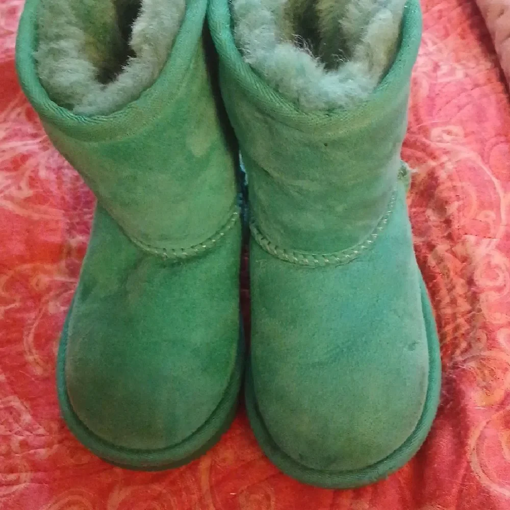 UGG Kids Vibrant Green Boots